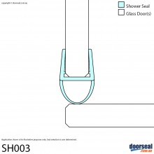 SH003 Shower Screen Seal (10mm glass)